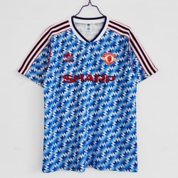 Camisola Manchester United Retro Equipamento Primeiro 1992 Manga Curta